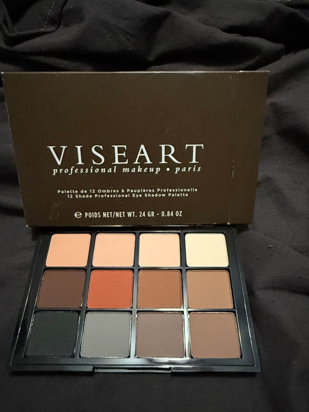 Viseart 12-Color Neutral Eye Shadow Palette - Warm Neutrals